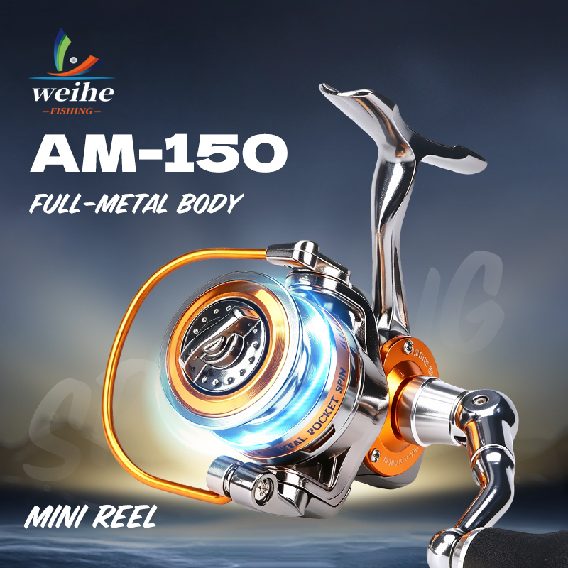 Ice Fishing Reel - WEIHE 150 # Mini metalowy kołowrotek