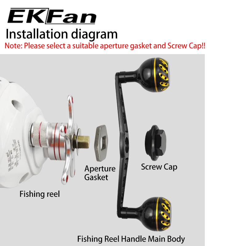 Spincast Reel - EKfan 130MM Rączka do kołowrotka castingowego