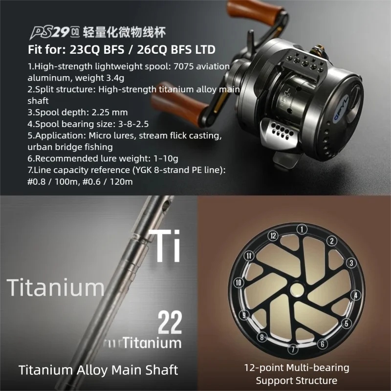Zmodyfikowana szpula PYL PS29- – Reel Spare Spool recenzja i cena